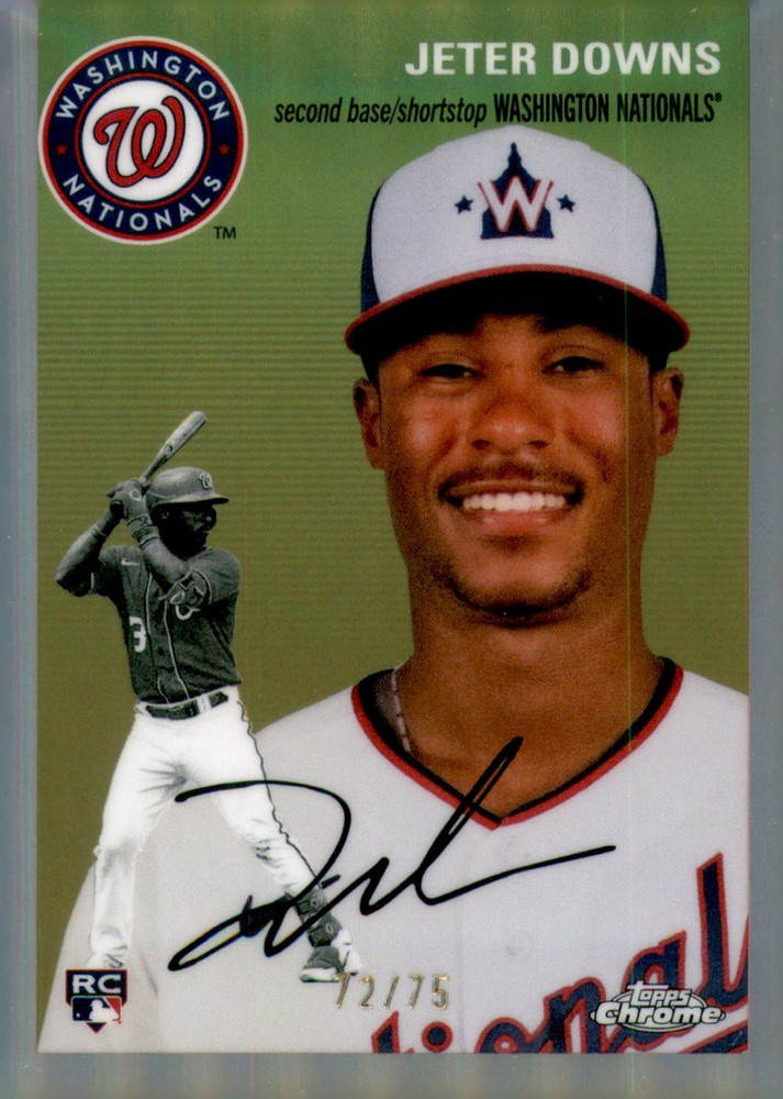 2023 Topps Chrome Platinum Anniversary #378 Jeter Downs Rose Gold Ref. /75