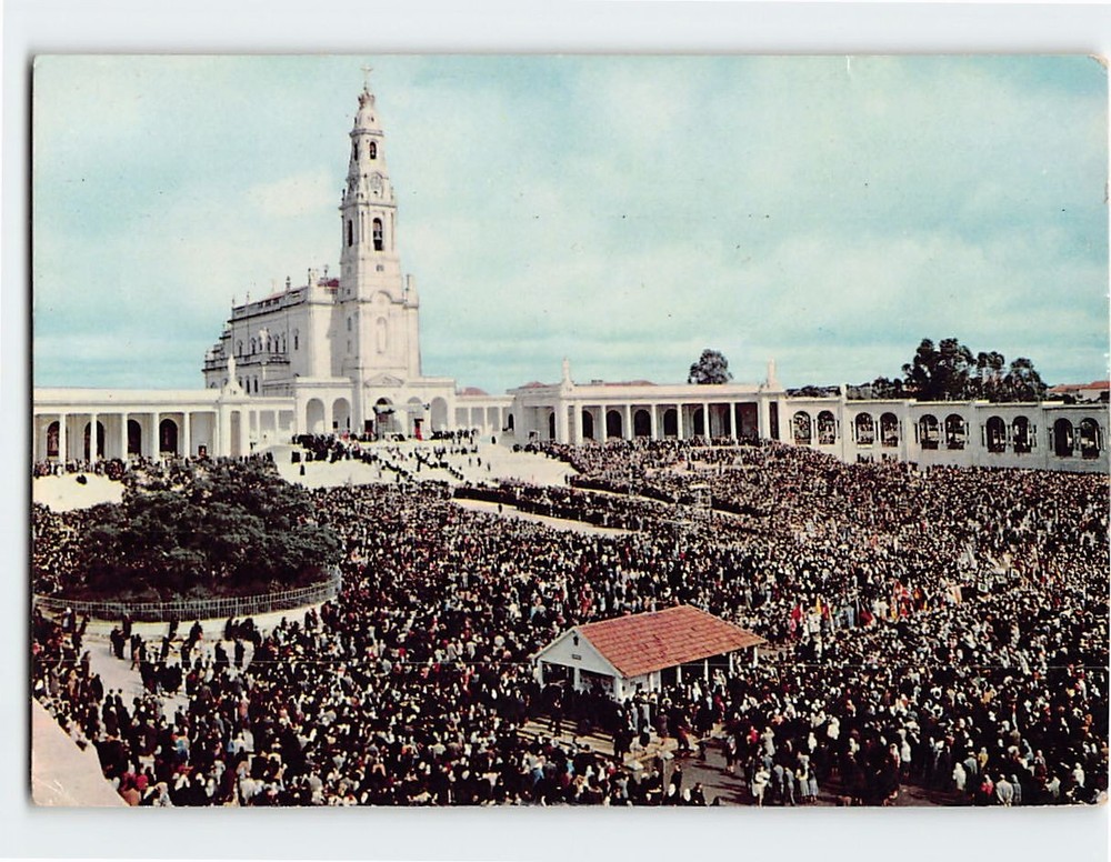 Postcard Basilica of Our Lady of the Rosary of Fatima Fátima Portugal