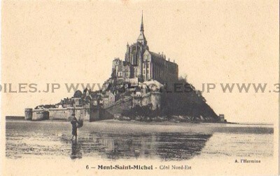 Mont Saint-Michel Michel 1910 postcard c.1890