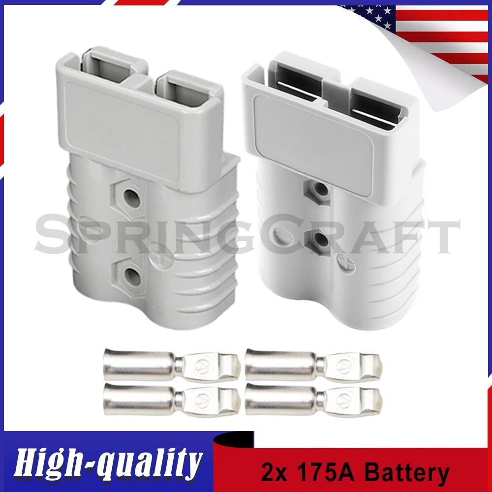 175A Battery Quick Connect Disconnect Plug Winch Terminal Connector 600V 1Pair