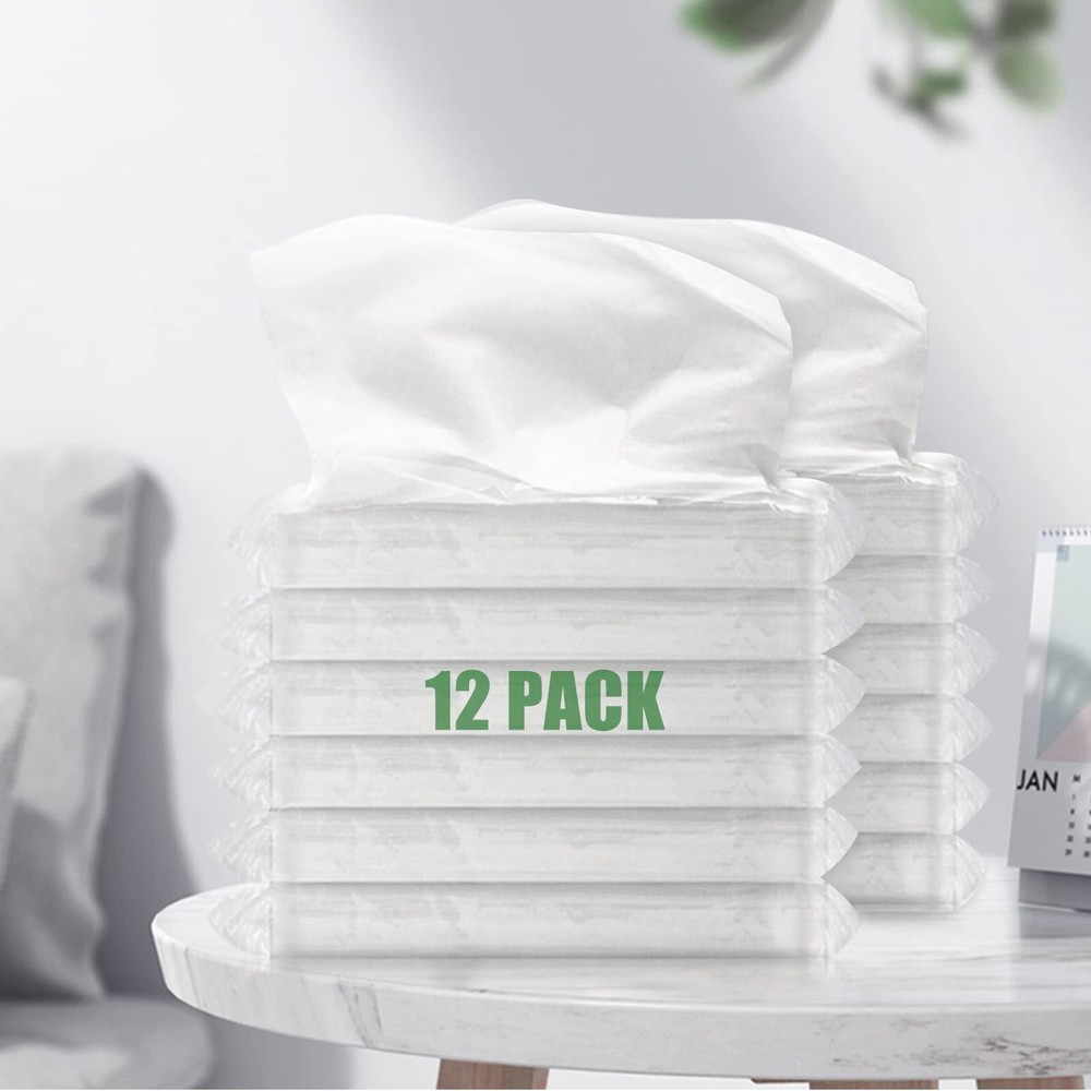 Car Tissue Facial Napkin Refills, Disposable Facial Tissues, Face Towel, Tiss...