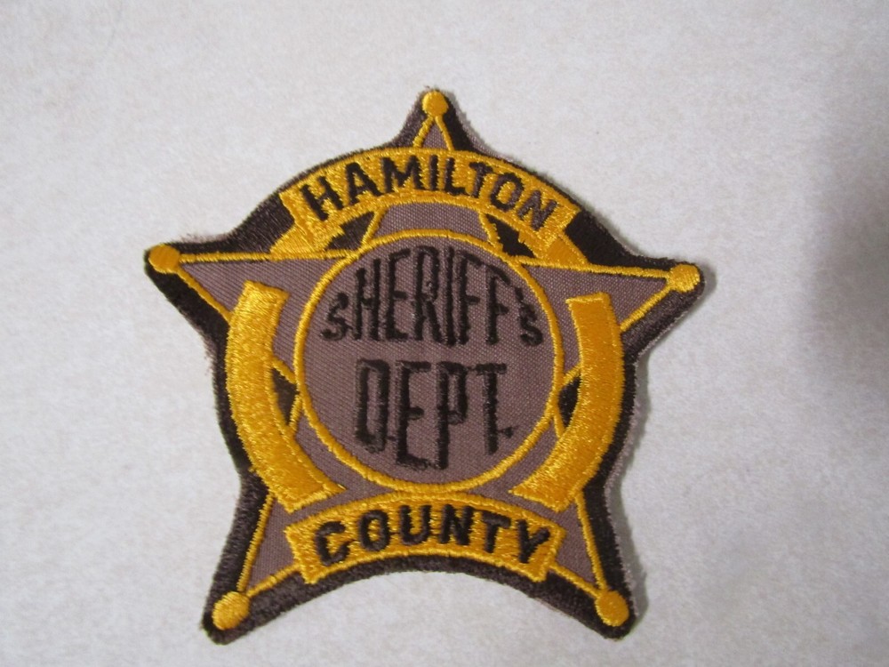 PATCH STAR SHAPE LAW ENFORCEMENT OLDER SHERIFF DEPT TEXAS COUNTY OF HAMILTON