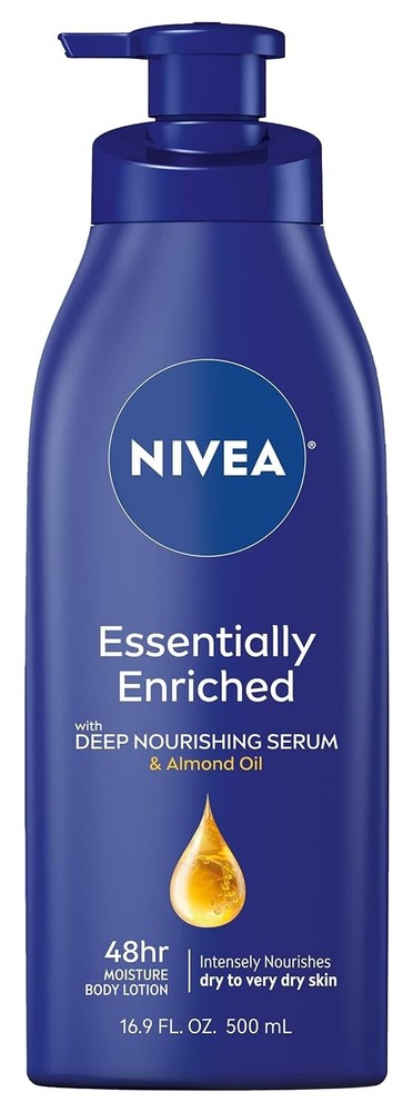 NIVEA Essentially Enriched Body Lotion for Dry to Very Dry Skin 16.9 Fl Oz