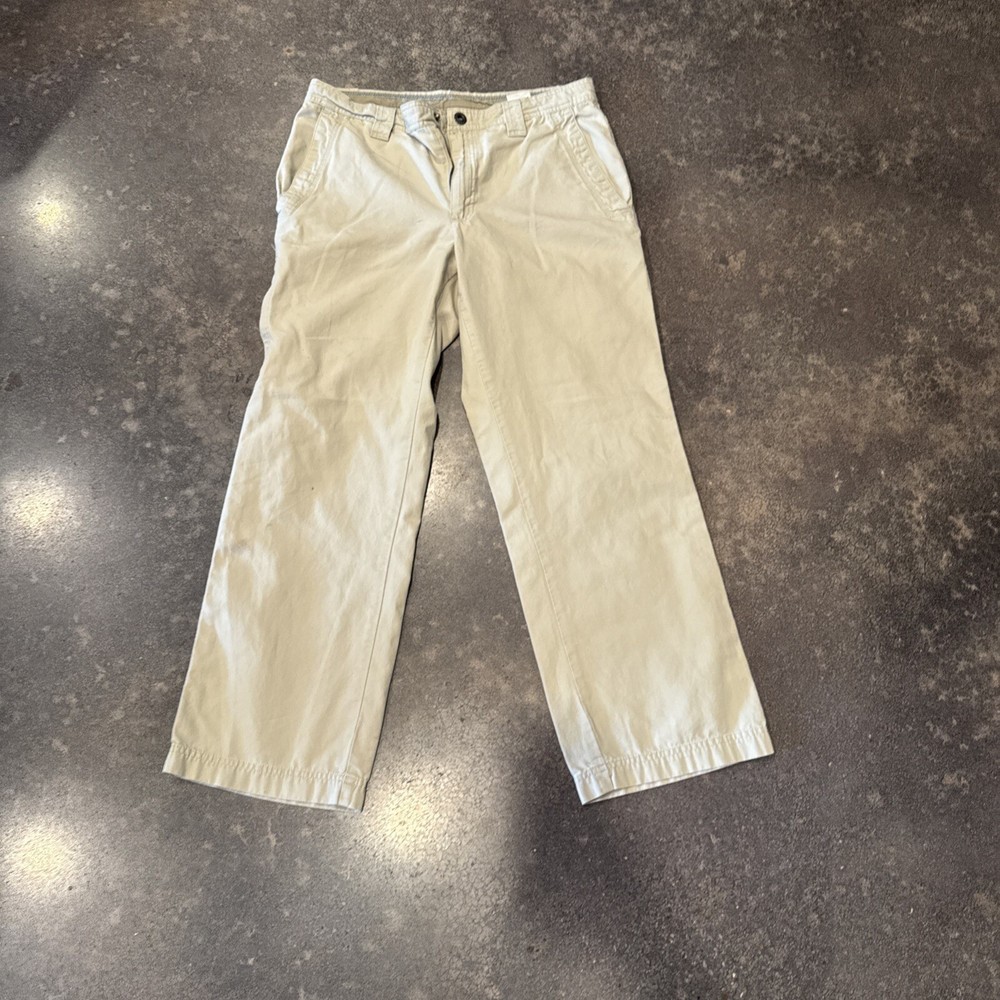 Columbia Pants Mens 32x30 Tan Regular FIt Khaki Outdoors Hiking Camp Straight