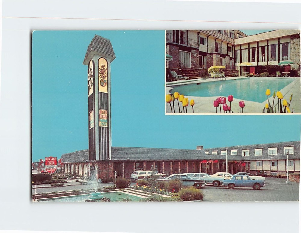 Postcard The Red Lion Motor Inn Victoria BC Canada