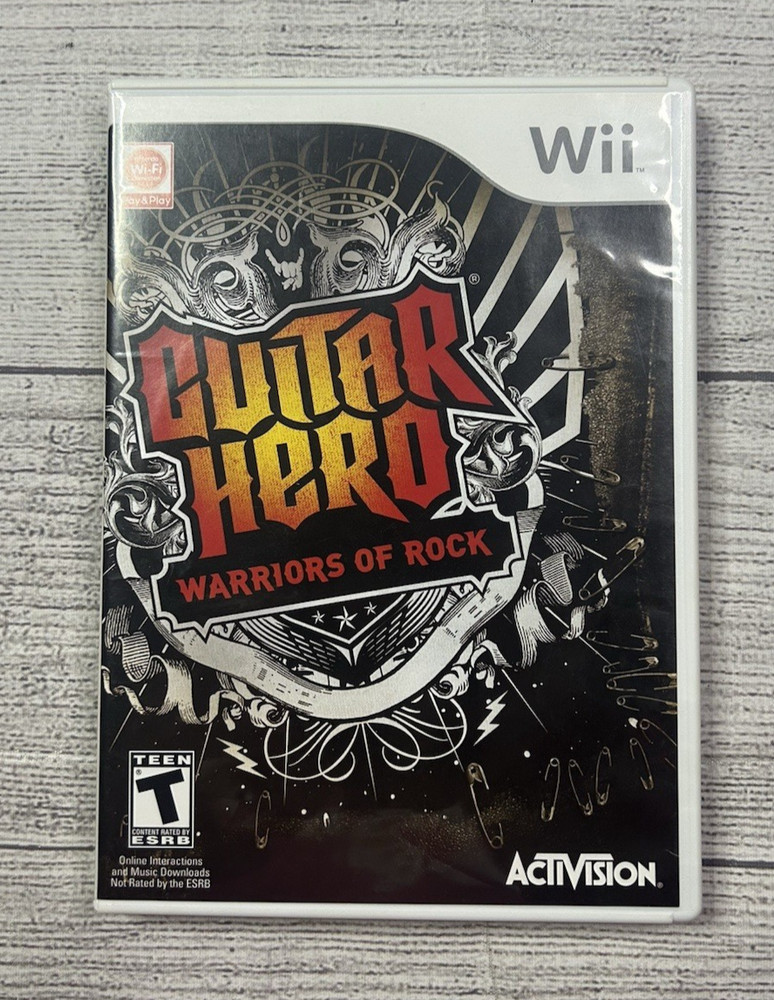 Guitar Hero Warriors of Rock Nintendo Wii 2010 Complete CIB Tested Working
