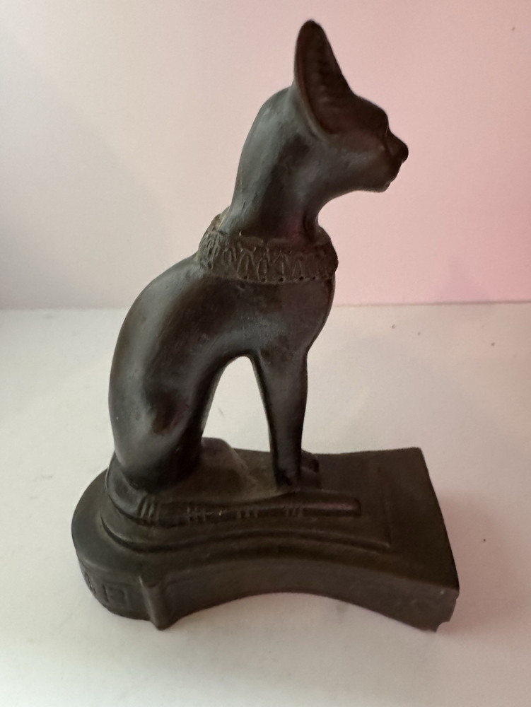 Artisans Guild International Metal Cat Figurine Egyptian Style Bronze Tone 4