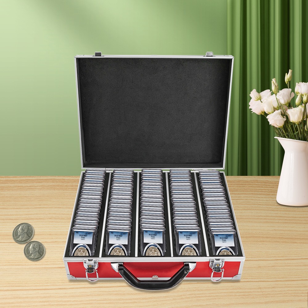 Storage & Display Box Case Holds 100 PCGS NGC ANACS Certified Coin Holders Slabs