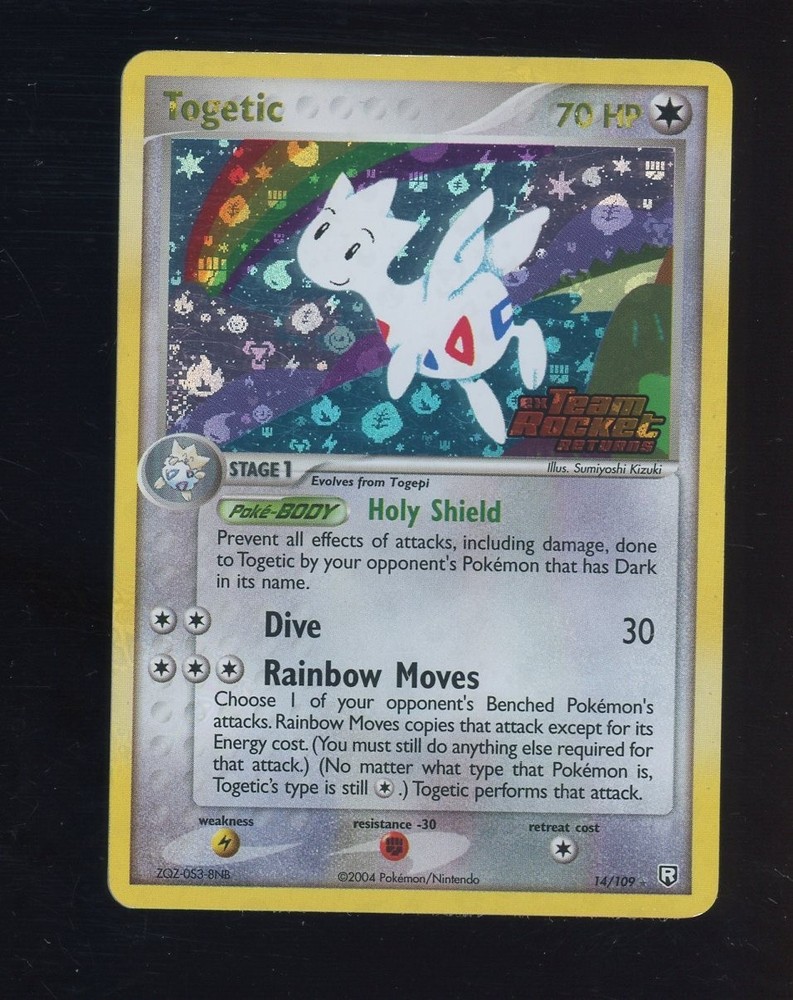 2004 Pokemon Ex Team Rocket Returns #14/109 Togetic Reverse HoloPROBSTEIN is actively accepting consignments !!