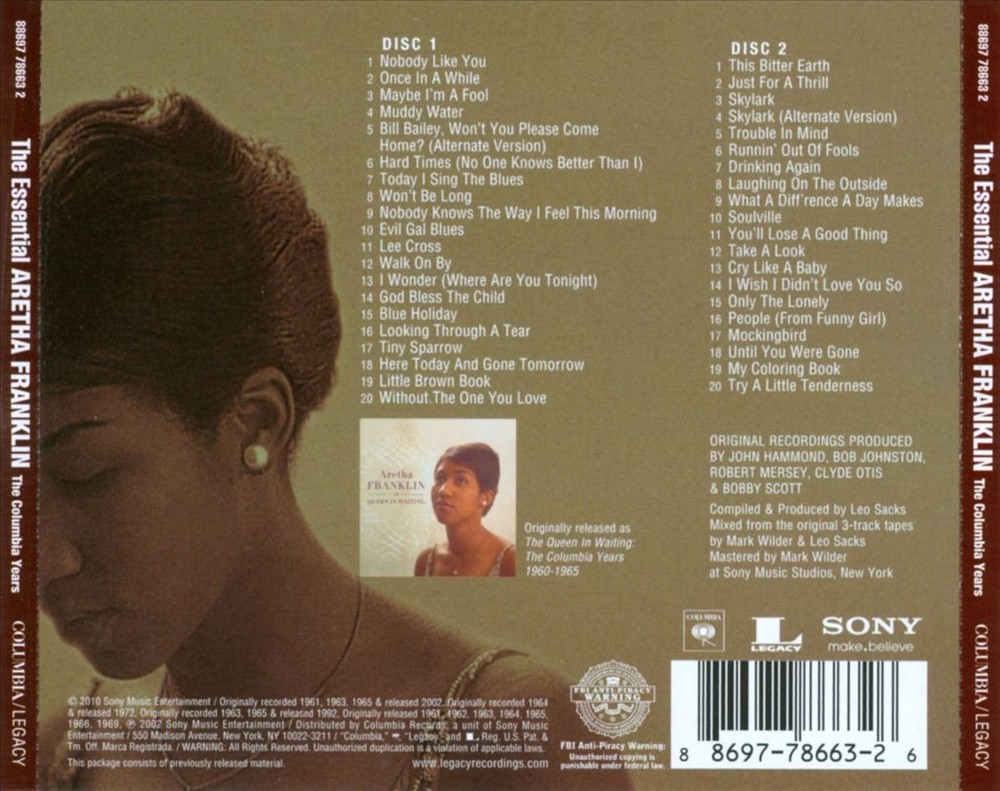 Aretha Franklin Essential Aretha Franklin: The Columbia Years New Cd