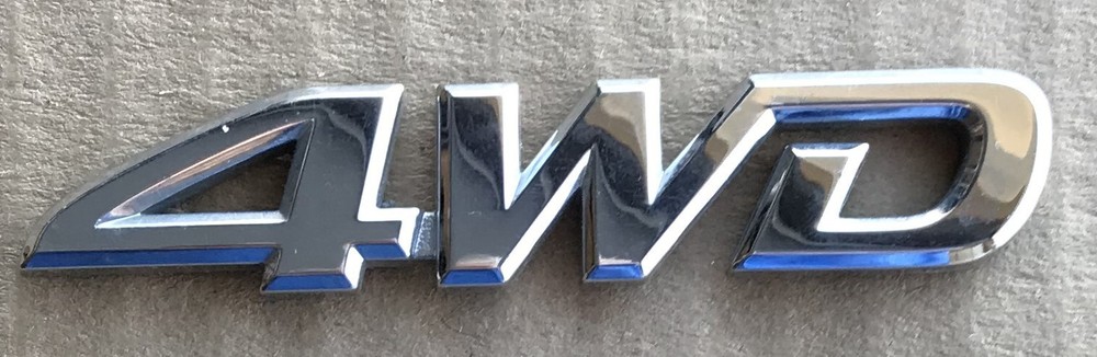 4WD Chrome Stick On Emblem Badge for Cars Trucks & SUVs  