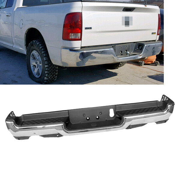 Complete Chrome Rear Bumper Assembly For 2019-2023 RAM 1500 Dual Exhaust CA