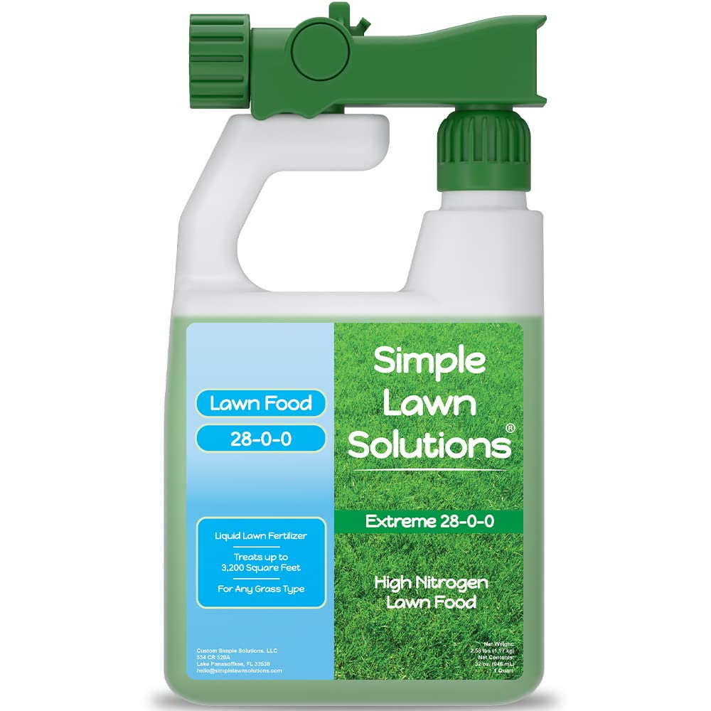 Maximum Green & Growth Fertilizer High Nitrogen 28-0-0 Liquid Lawn Food Spray Sp