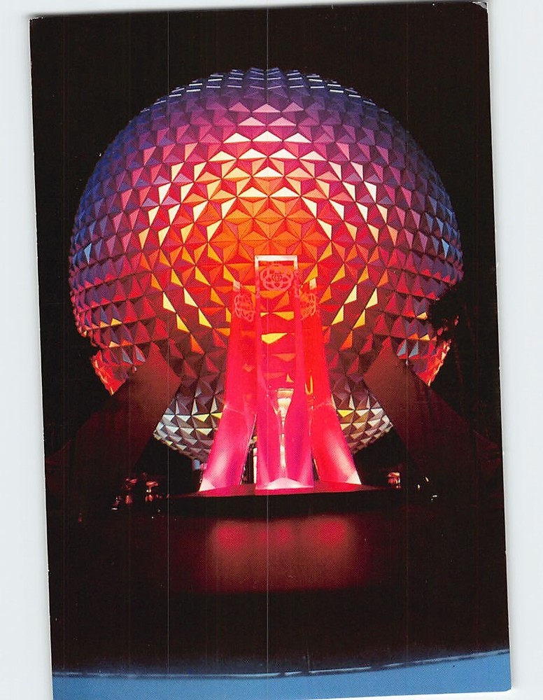 Postcard Spaceship Earth Epcot Center Walt Disney World Bay Lake Florida USA