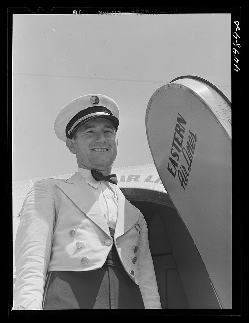 Photo:Washington D.C. Municipal Airport Steward Eastern Airlines 1941