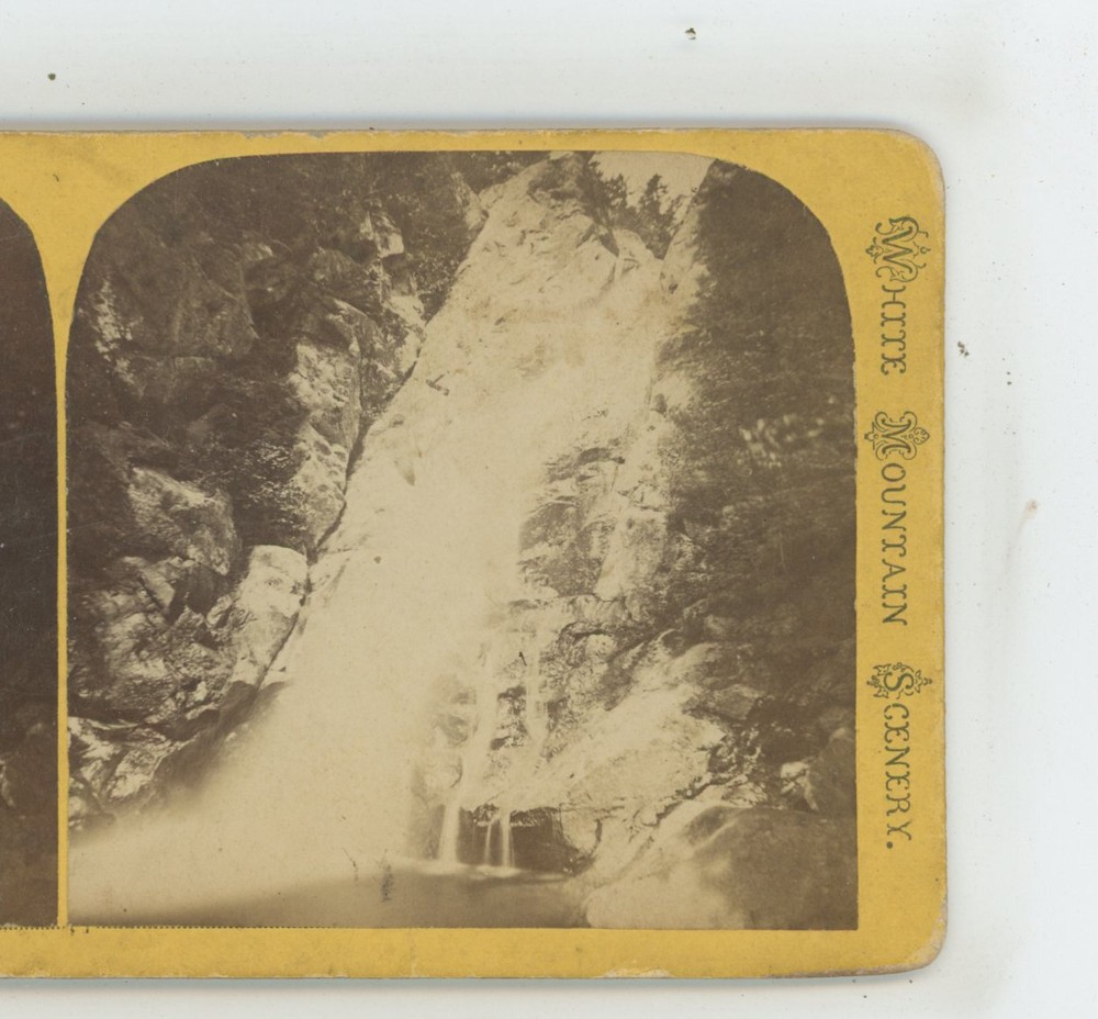 Glen Ellis Fall White Mountains NH New Hampshire Stereoview