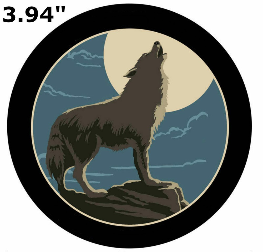 Wolf Howling Moon Car Truck Window Bumper Graphics Vinyl Sticker Decal