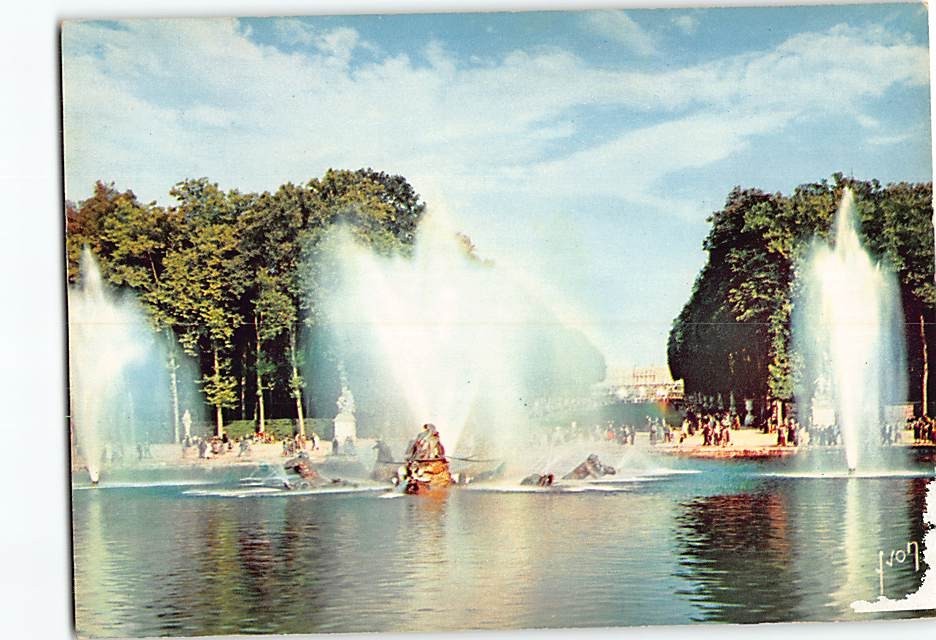 Postcard Apollo Fountain Palace of Versailles in France