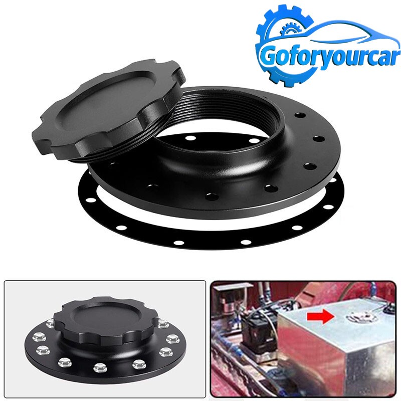 Billet Aluminum Easy Fill Fuel Cell Cap with 12 Bolting Holes Cell Bung