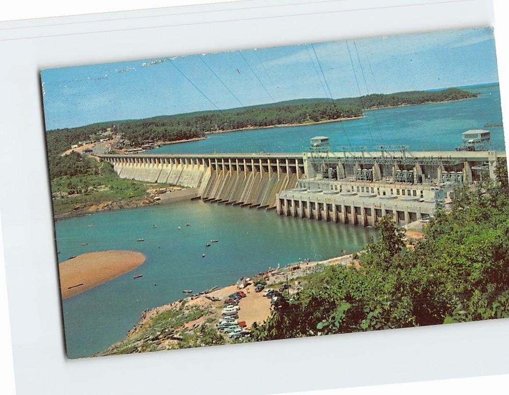 Postcard Bagnell Dam and Lake of the Ozarks Missouri USA