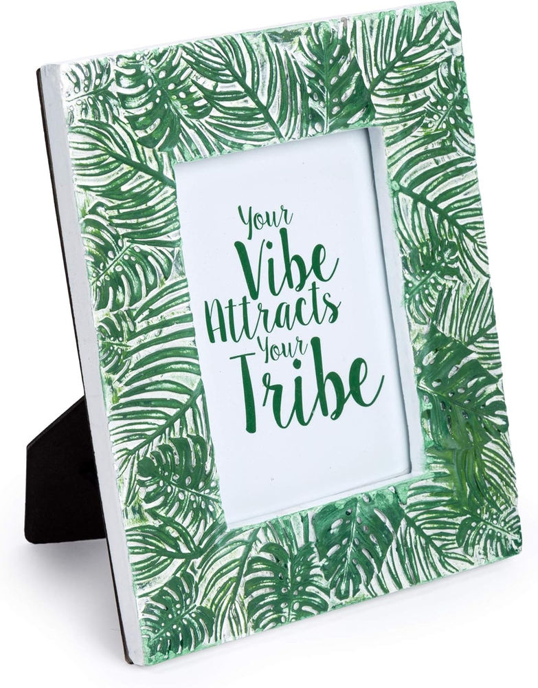 BOHO Tropical Leaf Photo Frame, 10.25