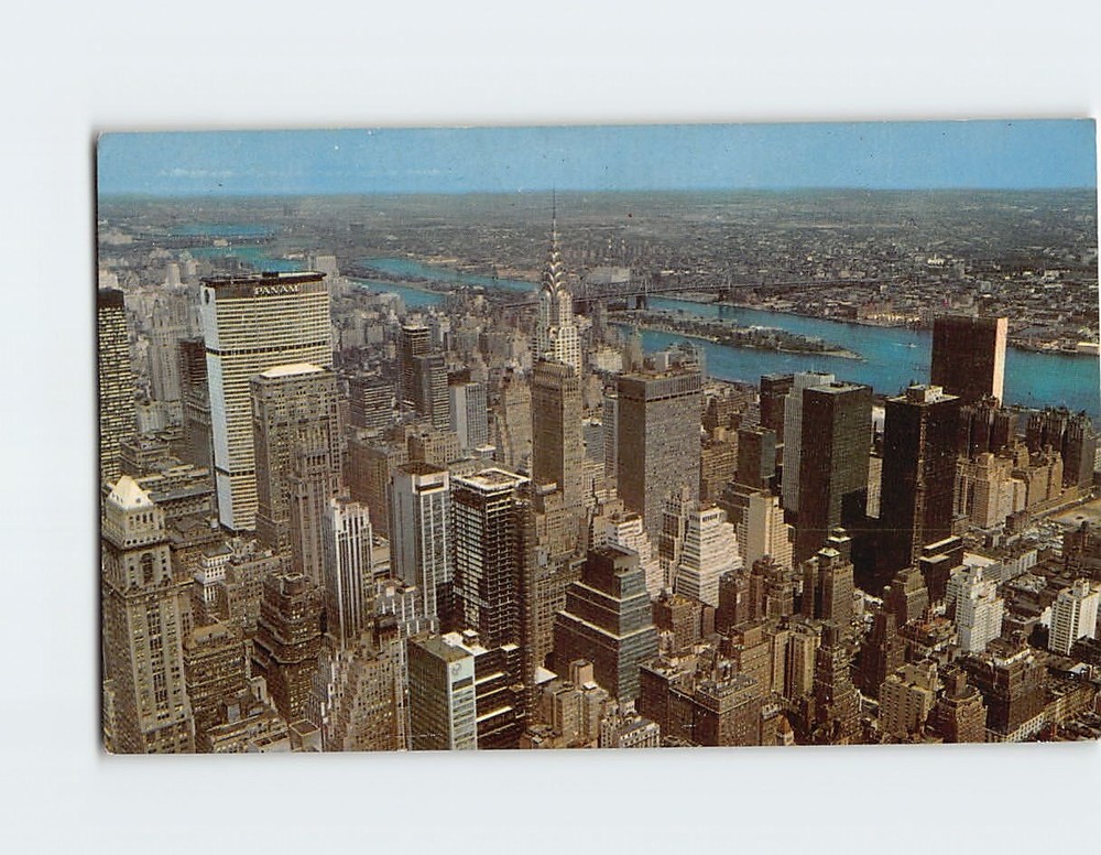 Postcard As seen from the Empire State Building USA