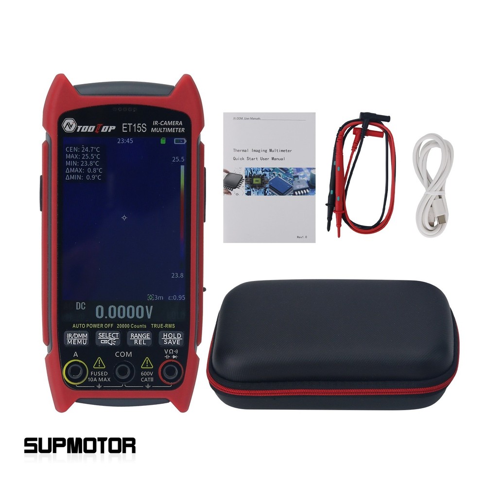 TOOLTOP ET15S Industrial Grade 4 1/2 Digit Thermal Imaging Multimeter 3.5-in LCD