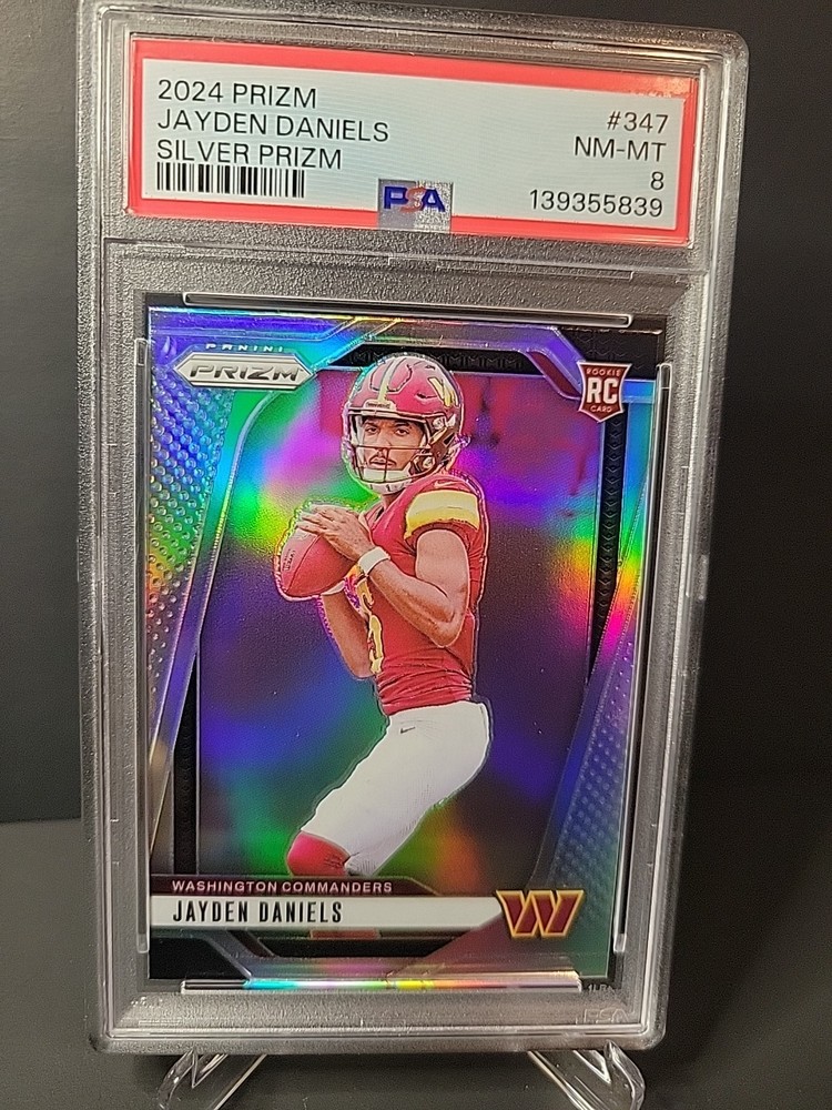 2024 Panini Prizm - Rookies Jayden Daniels #347 Silver Prizm (RC)