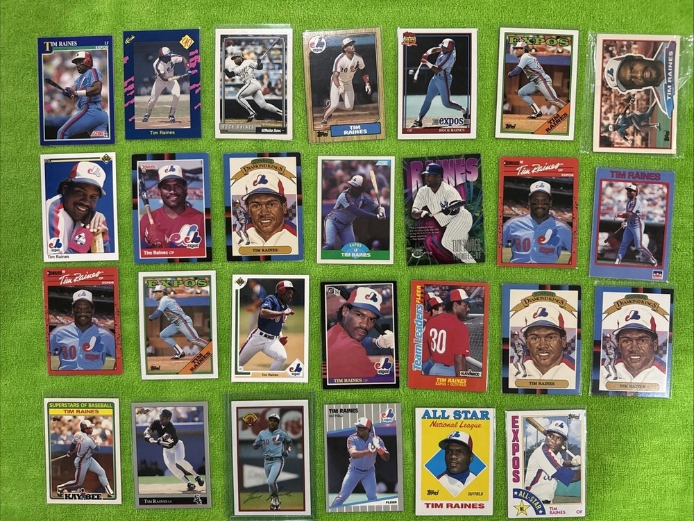 Tim Raines 27 card lot