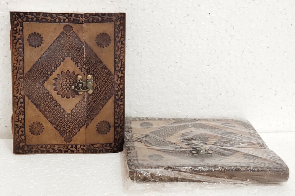 Handmade Leather Journal with Acid-Free Paper - Set of 2 Travel Notebooks for School & Writing-image
