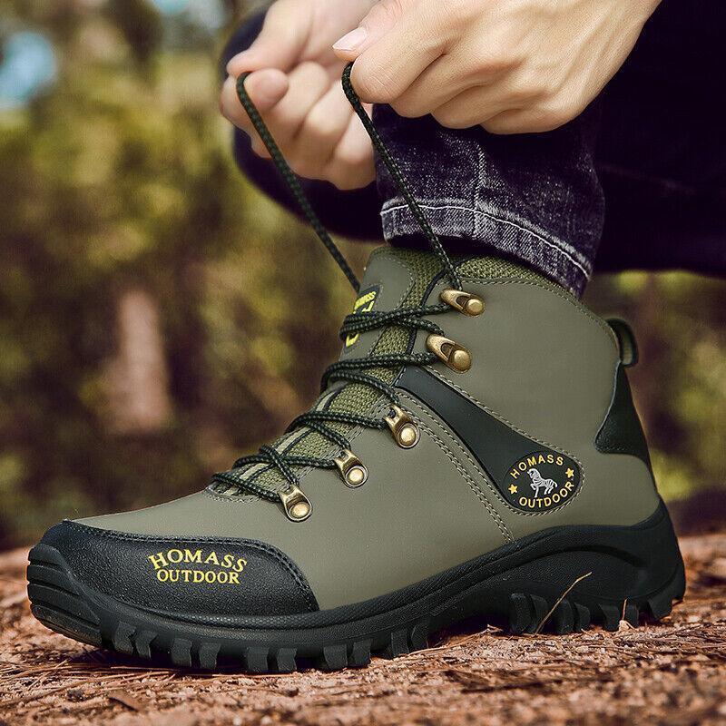 Men's Waterproof High-Top Hiking Boots for Trail Sports & Athletics