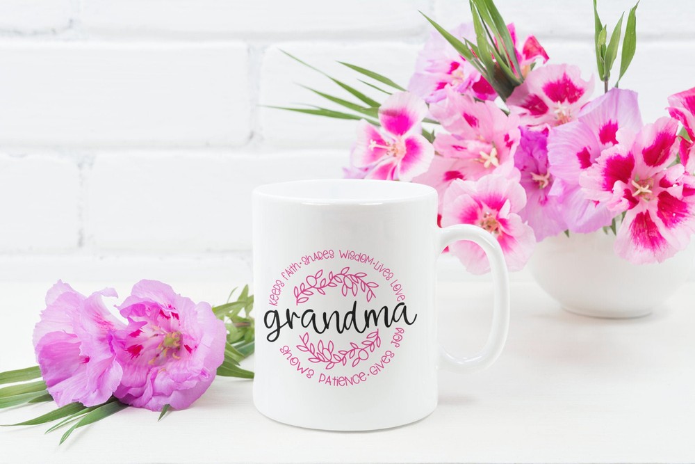 Faithful & Wise Grandma Coffee Mug Celebrates Love & Patience  
