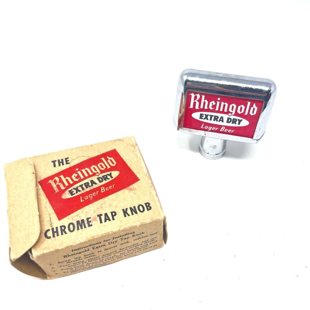 Vintage Rheingold Extra Dry Chrome Tap Knob Handle