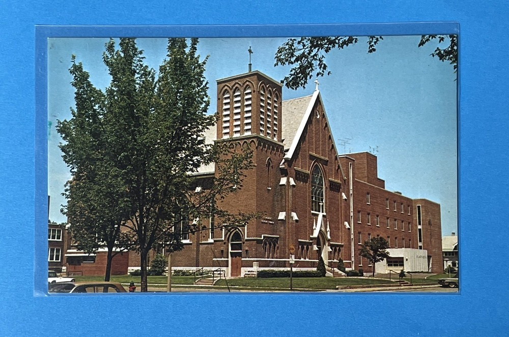 SPARTA Wisconsin St. Patrick’s Catholic Church & St. Mary’s Hospital Postcard