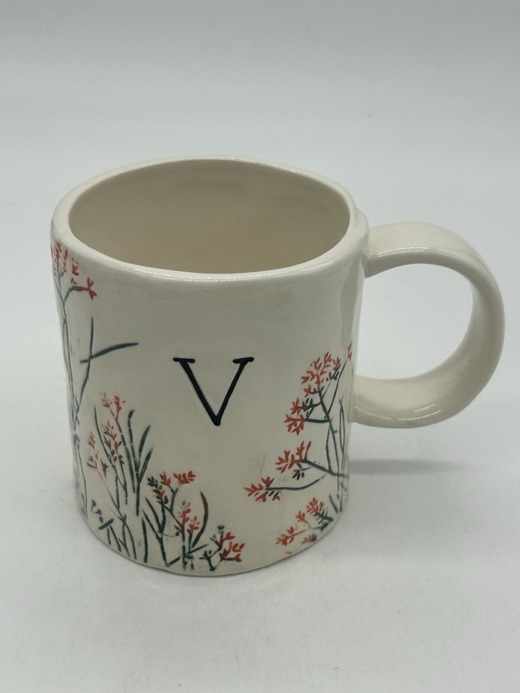 Anthropologie Hand Painted DAGNY Stoneware Initial 