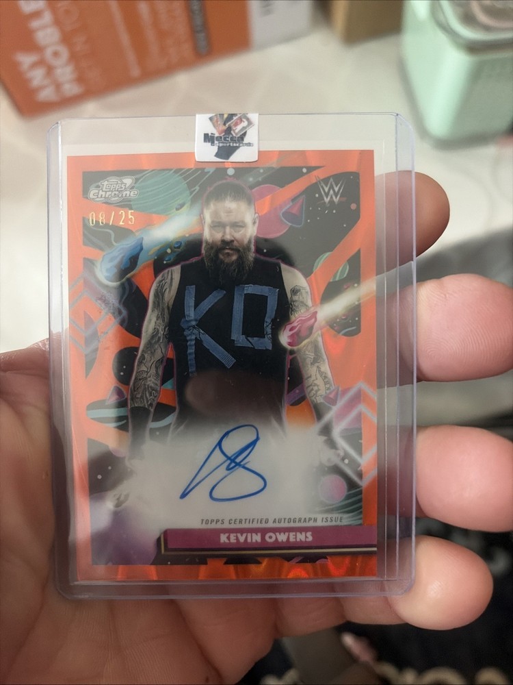2026 Topps Cosmic Chrome Kevin Owens Auto 08/25 Orange CCA-KVO
