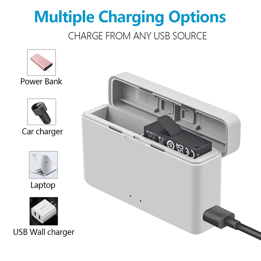 Insta360 Ace Pro Battery Charger Case with USB-C Cable and Storage-image