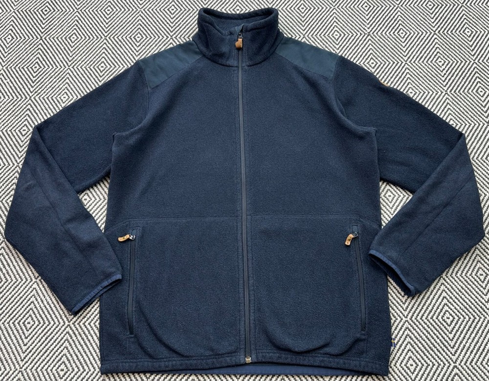 Fjallraven Zip Sten Fleece MOUNTAIN Jacket Size L OUTDOOR