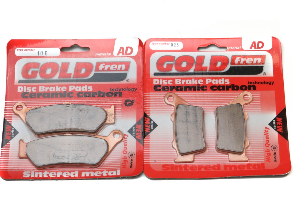 BMW F 650 CS Scarver 2004-2007 Front & Rear Brake Pads Belt Drive