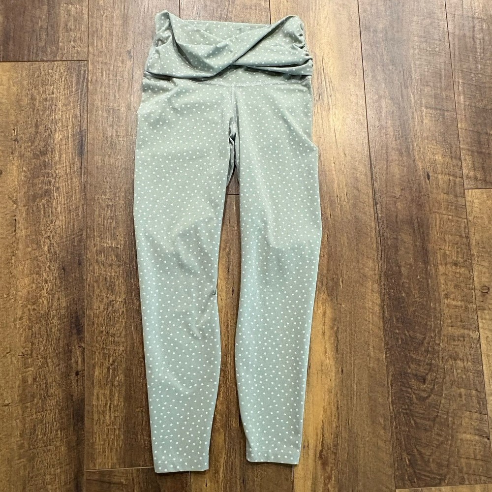 Nike Dri-fit Women’s Grey Polka Dot Yoga Leggings Size M