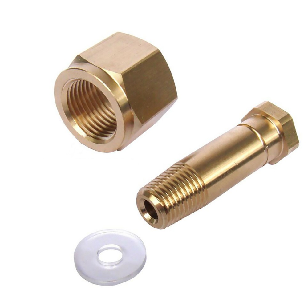 Durable Hex Nut &Nipple with Washer Carbon Dioxide Regulator Hardware Tool
