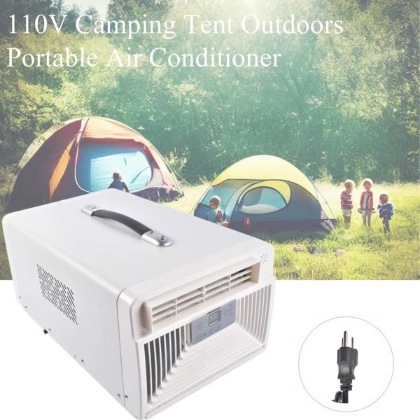 US 110V AC Electric Portable Air Conditioner 650W Cooling Mini Outdoor Campin