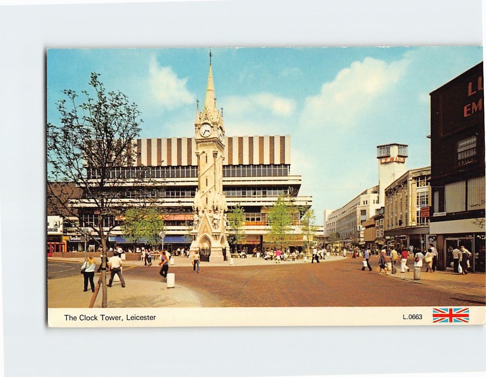 Postcard Clock Tower Leicester England