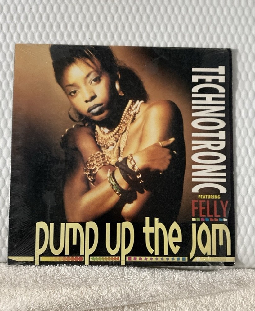 Technotronic Pump up the Jam Ft. Felly 12” Vinyl Record 1989 Single Mix Mint