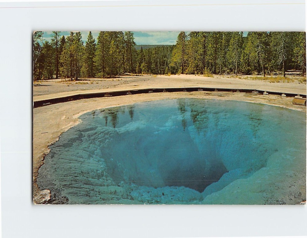 Postcard Morning Glory Pool Yellowstone National Park Wyoming USA