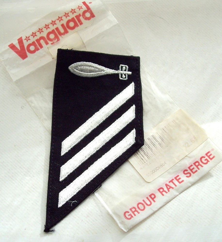 US Navy Torpedoman Seaman Rate Patch E-3 Striker Rank