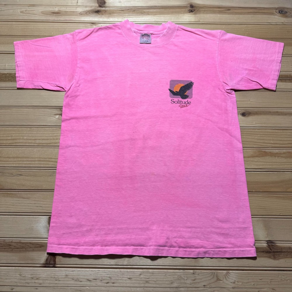 Vintage 90s Solitude Utah Ski Mountain Resort Graphic Souvenir T-Shirt USA - XL