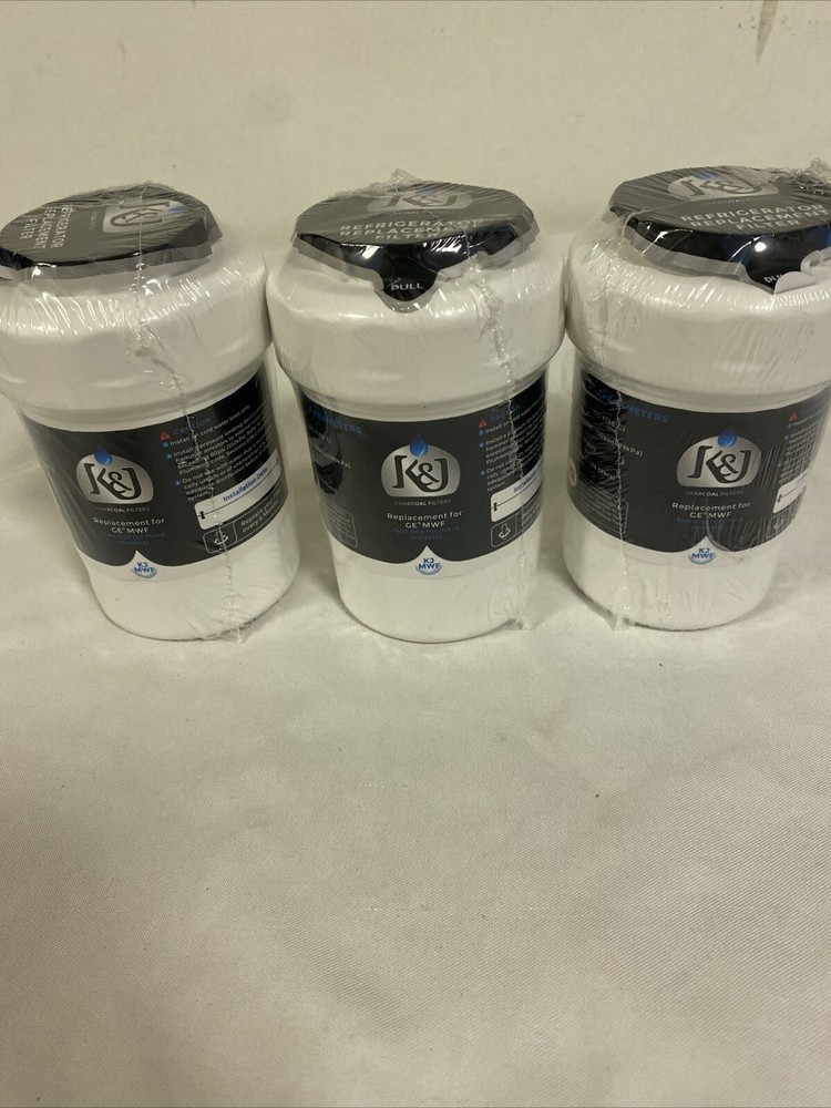 Set Lot 3 New Sealed Replacement Filter For GE MWF Refrigerator Water Filter