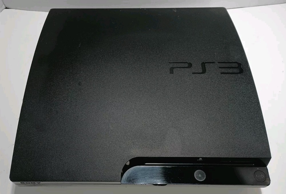 Sony PlayStation 3 Super Slim PS3 320GB Black Console Gaming System ONLY No Cord