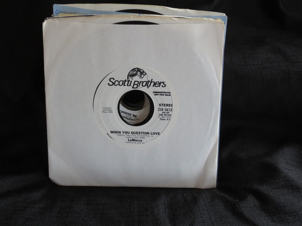 LaMARCA – When You Question Love PROMO Unplayed Old Stock